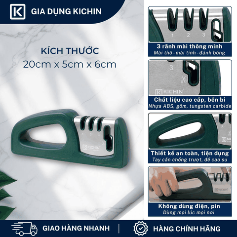 Dụng cụ mài dao 3 bước thương hiệu KICHIN MK-02