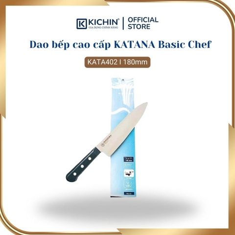 Dao bếp cao cấp KATANA Basic Chef - Dao thái thịt cá KATA402 (180mm)