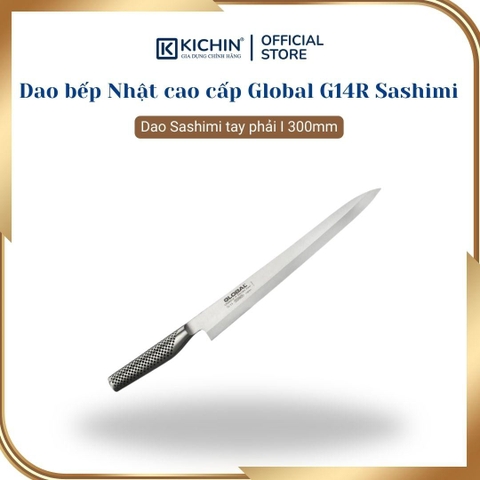 Dao bếp Nhật cao cấp Global G14R Sashimi - Dao Sashimi tay phải (300mm)