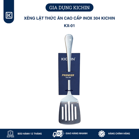 Xẻng lật thức ăn cao cấp inox 304 thương hiệu Kichin KX-01