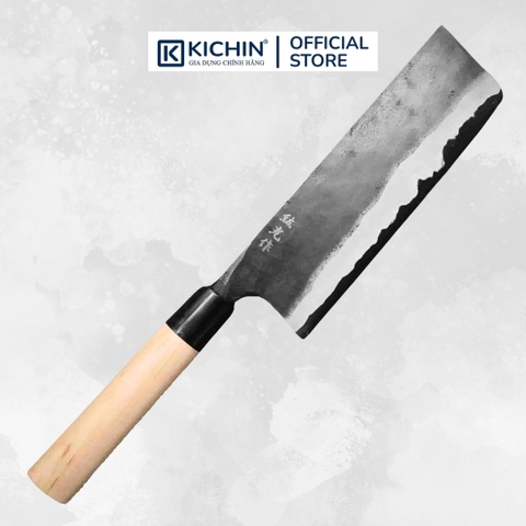 Dao Bếp Thủ Công Đa Năng Yamasa Nakiri thép Aogami 165mm