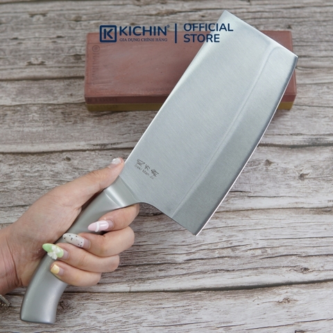 Dao chặt thịt, chặt xương Nhật cao cấp KAI Seki ManJu cán kim loại - 041BE0406 (175mm)