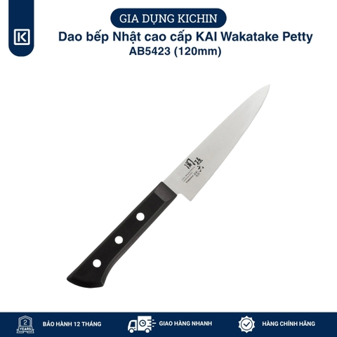 Dao bếp Nhật cao cấp KAI Wakatake Petty - Dao gọt hoa quả AB5423 (120mm)