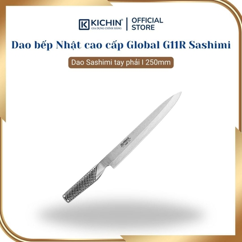 Dao bếp Nhật cao cấp Global G11R Sashimi - Dao Sashimi tay phải (250mm)