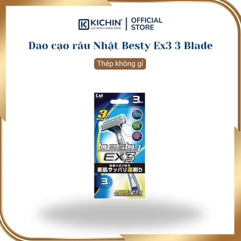 Dao cạo râu cao cấp Nhật Besty Ex3 3 Blade