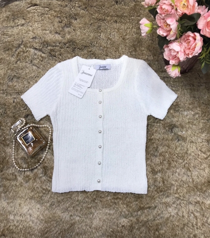 Áo Len Montergi cúc ngọc trai tiểu thư