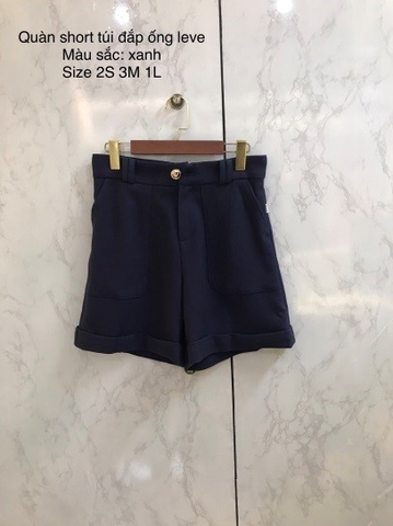 Quần short lật gấu phong cách Leve