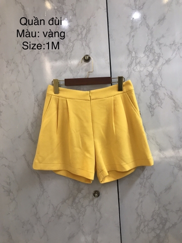 Quần đùi xốp nhung cao cấp Vàng