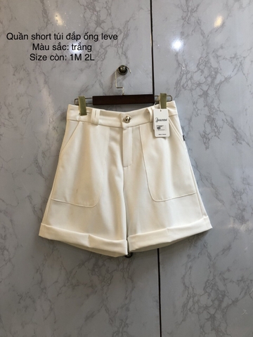Quần short lật gấu phong cách Leve