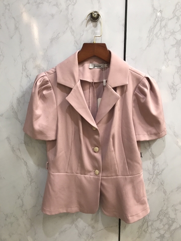 Set vest cộc tay chân váy Hồng cao cấp M