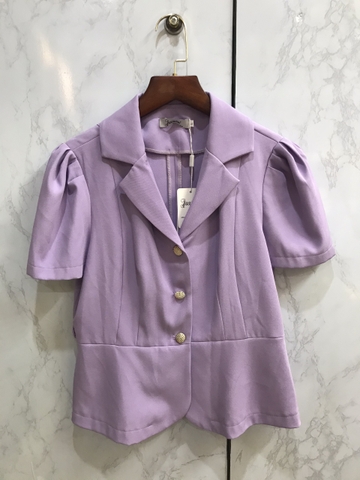 Set vest cộc tay chân váy Tím cao cấp  L