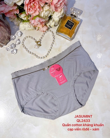 Quần lót cotton kháng khuẩn cạp viền rôđê
