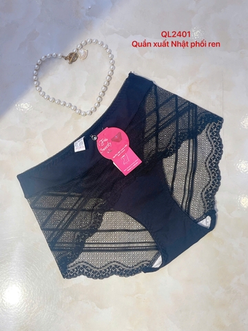 quần lót xuất Nhật cotton phối ren