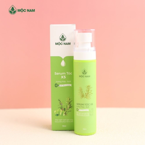 Serum tóc X5 Hương thảo-Bưởi hỗ trợ kích thích mọc tóc