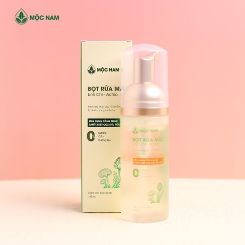 Bọt rửa mặt Mộc Nam chiết xuất Linh Chi Actiso