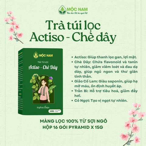 Trà thảo mộc Actiso – Chè Dây Mộc Nam
