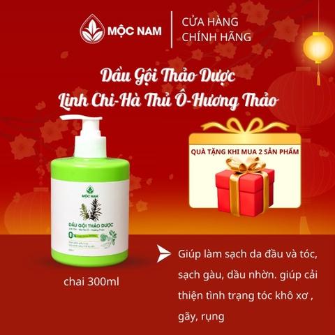 Dầu gội thảo dược Mộc Nam, Ngăn ngừa rụng tóc, Kích thích mọc tóc