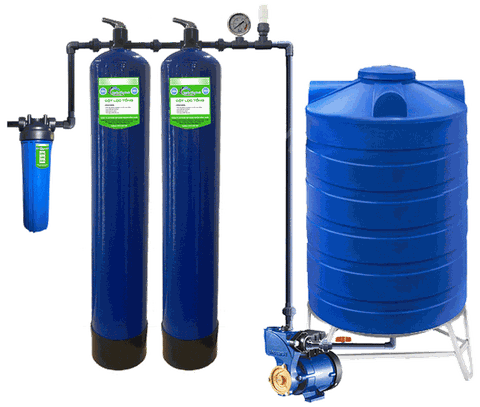 Hệ thống lọc tổng giếng khoan 2 cột composite NSX-MC2-GK