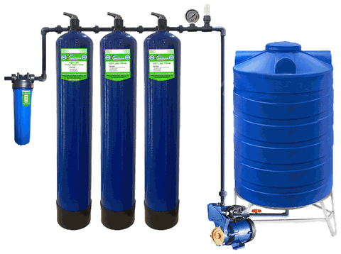 Hệ thống lọc tổng giếng khoan 3 cột Composite NSX-MC3-GK