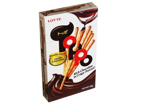 Bánh que Toppo nhân socola hương vani 40g
