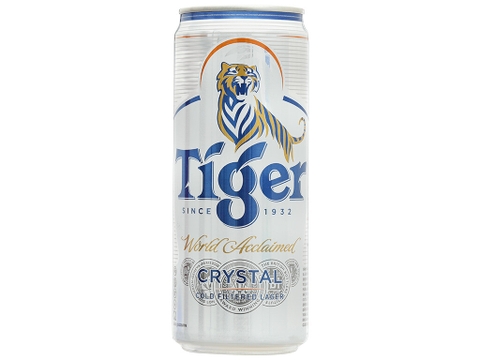 Bia Tiger bạc lon 330ml