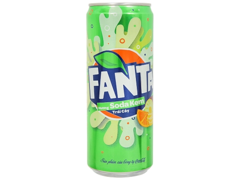 Fanta soda kem lon 320ml