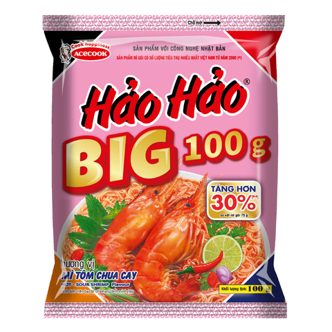 Mì Hảo Hảo Big tôm chua cay 100g