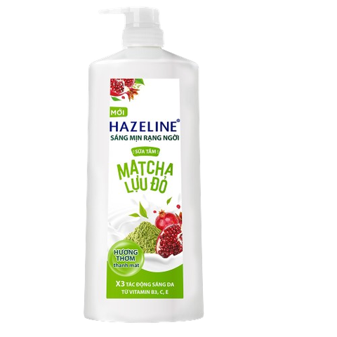 Sữa Tắm Hazeline Sáng Mịn Rạng Ngời Matcha & Lựu Đỏ 995ml