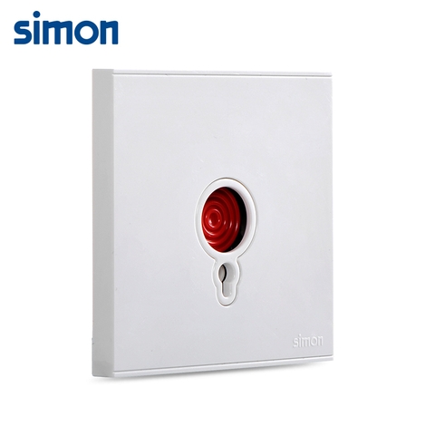  Bộ Công tắc khẩn cấp lắp đế chuẩn vuông màu trắng Simon E6 725901