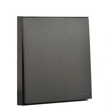 Bộ Công tắc đơn 20A, 2 chiều, 2 cực có đèn LED mặt vuông màu Xám (Grey) Simon E6 722024-61