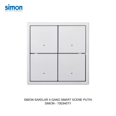  Smart TY cloud- Công tắc bối cảnh, bốn màu Xám Simon 70E845TY-61
