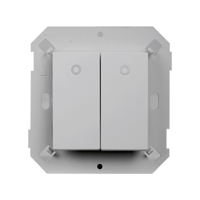 Module nút nhấn đôi có đèn LED màu trắng Simon V8 80396F