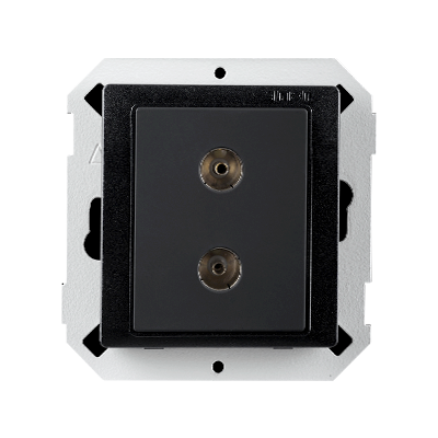 Module ổ cắm kết nối âm thanh đơn màu Đen Simon V8 80800Y1-26