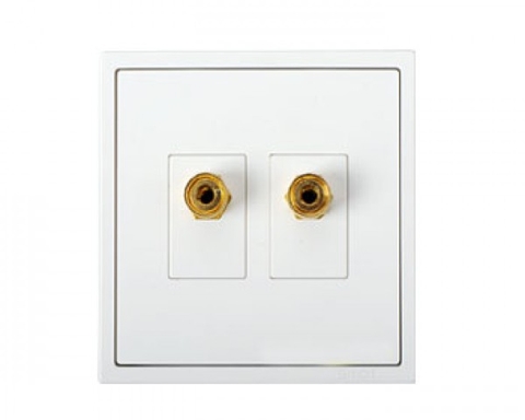 Module ổ cắm loa đơn màu trắng Simon i7 705401