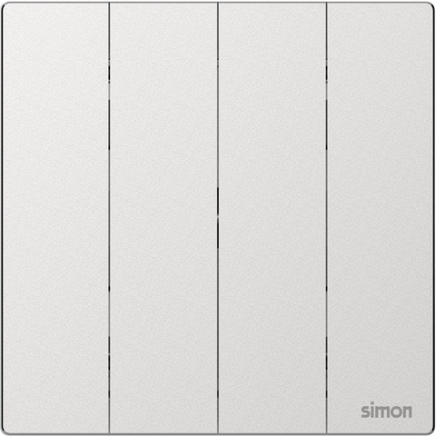 M7 Metal- Bộ công tắc bốn 2 chiều (Frosted Sliver) Simon M7 661042M-2A