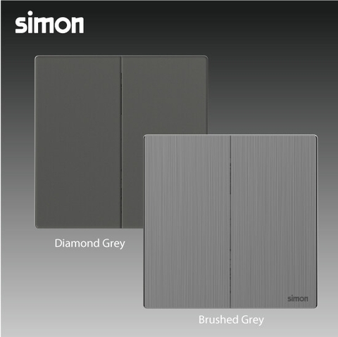 M7 Metal- Bộ ổ cắm TV chuẩn F (Brushed Grey) Simon M7 665114M-2B