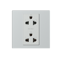 M7 Gem- Bộ ổ cắm đôi 3 chấu (Diamond Sliver) Simon M7 661287G-4E