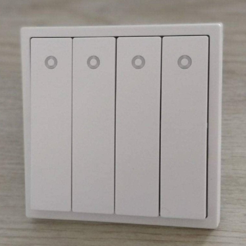 Module công tắc bốn 1 chiều có đèn LED màu trắng Simon i7 701043