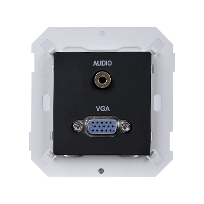 Module ổ cắm kết nối tai nghe VGA 3.5 màu Đen Simon V8 80495-26