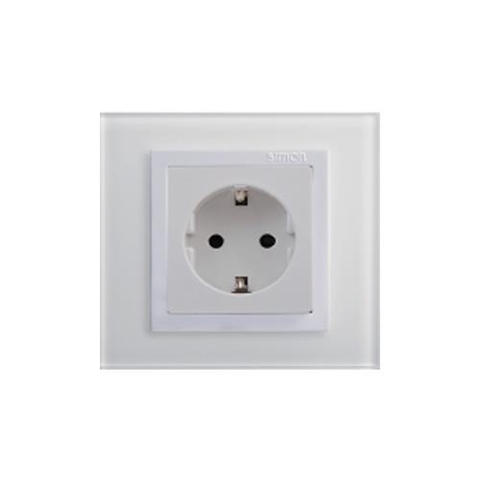 Module ổ cắm Schuko màu trắng Simon V8 80687