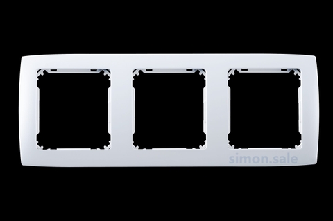 Viền mặt nhựa ba màu Trắng Simon V8 80830