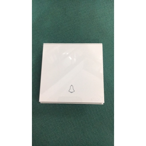 Bộ công tắc nút nhấn chuông cửa mặt vuông màu trắng Simon E6 726301