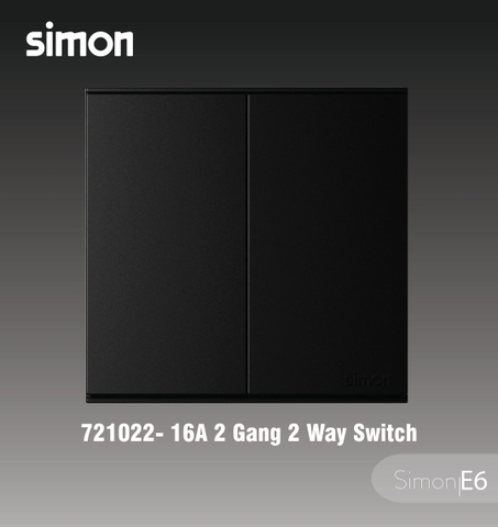Công tắc đôi 2 chiều , màu đen Graphite 721022-26