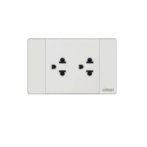 Simon K9 - Bộ ổ cắm đôi 3 chấu thường 594201