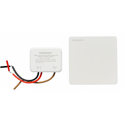 Công Tắc Điều Khiển Từ Xa Không Dây (Nút Nhấn Không Cần PIN) KAWASAN 1 nút nhấn