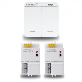 Bộ Combo công tắc không dây điều khiển từ xa không dây kawasan RCT2A-2RF01D