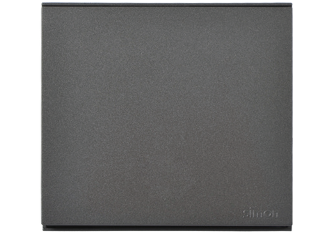 Bộ Mặt che trơn cho công tắc ổ cắm đế vuông màu Xám (Grey) Simon E6 721000-61