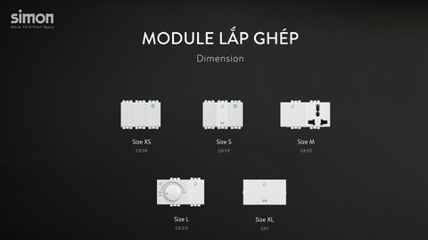 Hạt công tắc kép 1 chiều size S 16A (Sâm panh) Simon K1 K110S-46