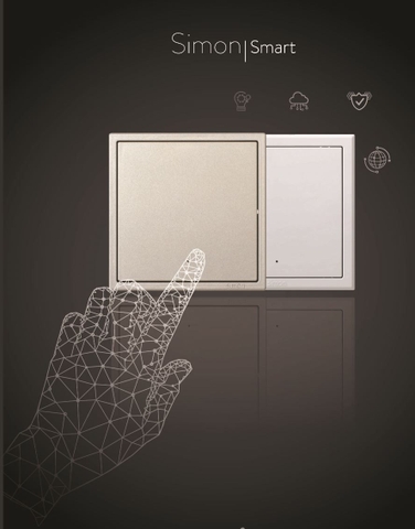  Smart TY cloud- Công tắc dimmer, đôi màu Sâm Panh Simon 70E849TY-46