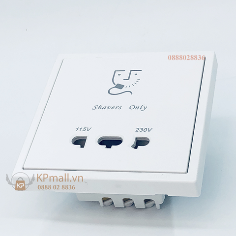 Module ổ cắm dao cạo râu màu trắng Simon S6 58E651